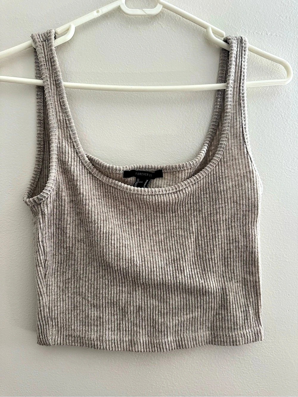 Forever 21 Ribbed Tank Top in Brown